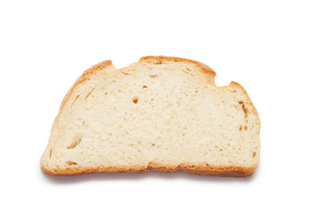 piece of bread isolated over white background