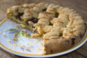 homemade jam tart
