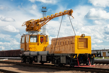 Fototapeta premium railway maintenance train