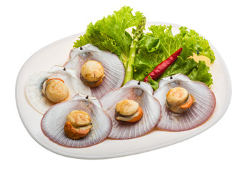 Grilled scallops