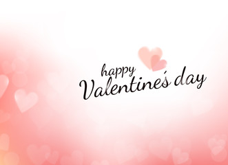 Happy Valentine's day card in gentle color