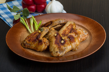 Roasted chicken wings