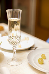 champagne and grapes