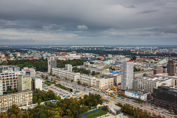 Fototapeta na wymiar Warsaw view