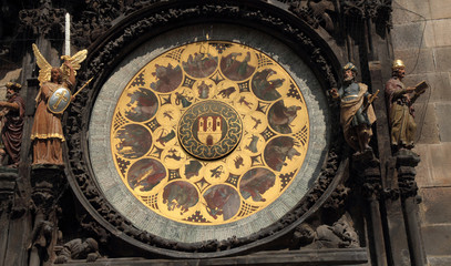 Fototapeta na wymiar prague clock tower