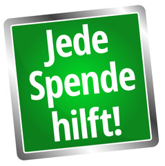Fototapeta premium Jede Spende hilft