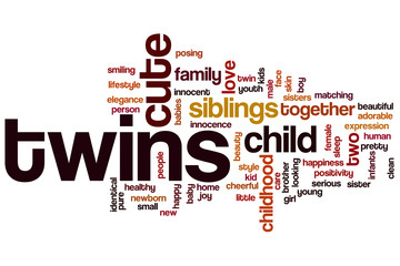 Twins word cloud