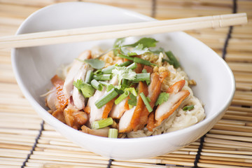 Egg Noodle with roast chicken