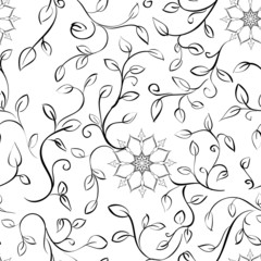 Flowers seamless pattern.