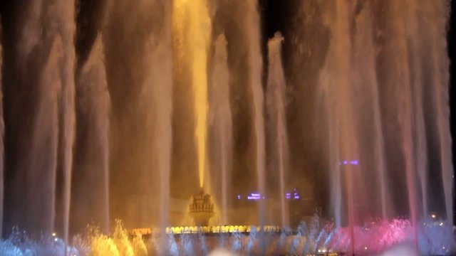 Famous Magic Fountain  in Barcelona