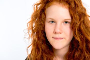 Fototapeta premium red-haired girl