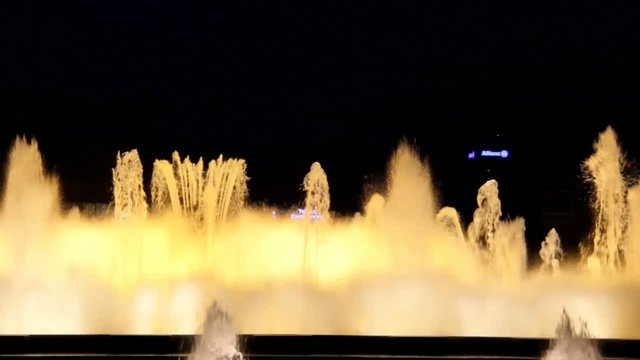 Famous Magic Fountain  in Barcelona