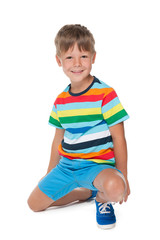Cheerful fashion little boy - 75851897