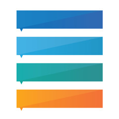 Fototapeta premium gloss paper header banner tag vector