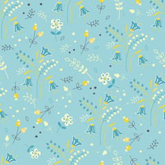 Vintage floral seamless pattern