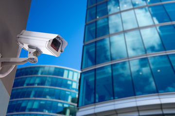 Security CCTV camera in office building