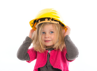 girl with hard- hat