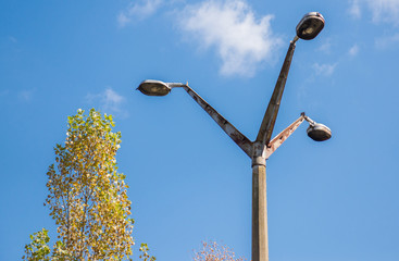 street lamp in Pripyat town, Chernobyl Zone of Alienation