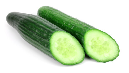 cucumber isolated on white background..