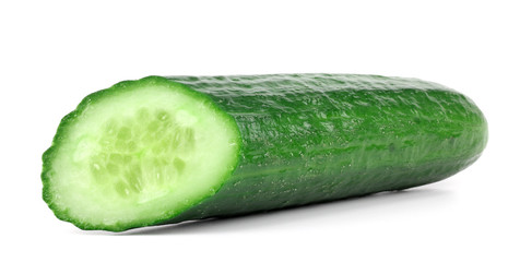 cucumber isolated on white background.