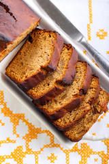 Honey rye loaf cake