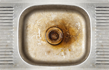 grunge old dirty sink - 75855406