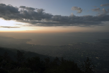Bucht von Port-au-Prince am Abend, Haiti