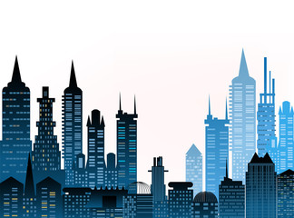 Fototapeta premium Modern city background