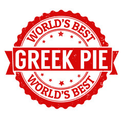 Greek pie stamp