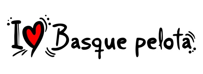 Basque pelota love