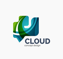 Modern cloud logo