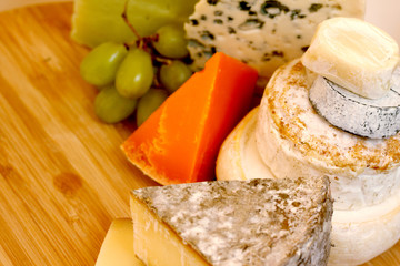 Various types of cheese