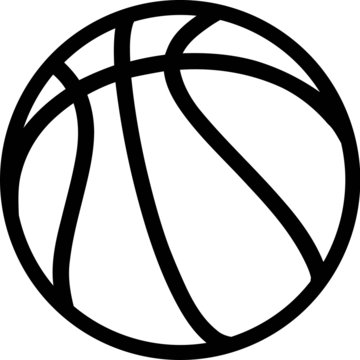 Basketball Ball on white Background