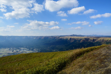 Naklejka premium 阿蘇大観峰