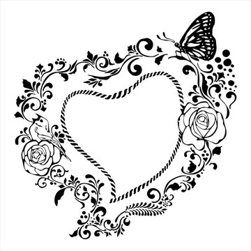 tender heart vintage valentine frame