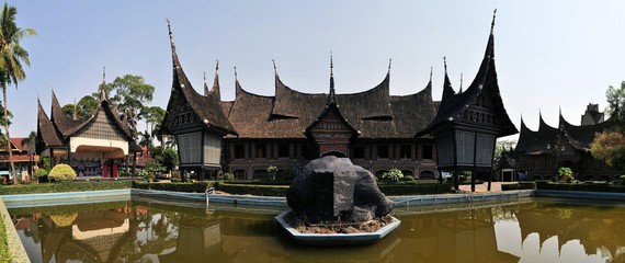 Traditional house on West Sumatra, Indonesia