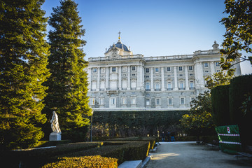 Autumn, Sabatini Gardens in the Royal Palace in Madrid, classica