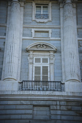 Obraz premium Royal Palace of Madrid, located in the area of the Habsburgs, cl