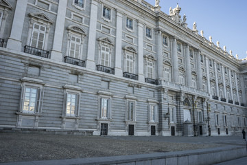 Obraz premium Travel, Royal Palace of Madrid, located in the area of the Habsb