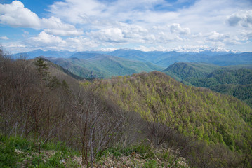 Majestic mountain landscapes of the Caucasian reserve