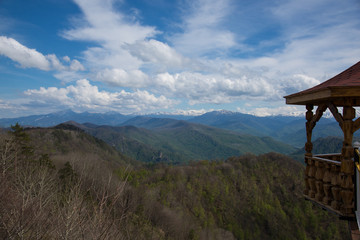 Majestic mountain landscapes of the Caucasian reserve