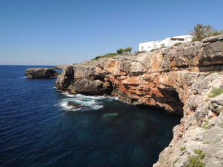 Rocky coastline near Cala d'Or