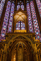 Interiors of the Sainte-Chapelle (Holy Chapel)