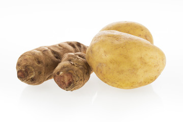 Potato and Jerusalem Artichokes