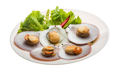 Grilled scallops