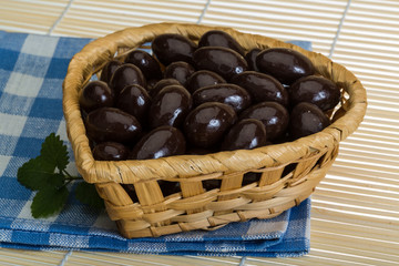 Almond in chocolate