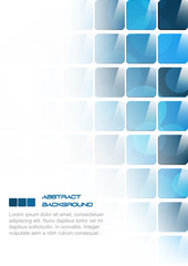 Blue square abstract business background