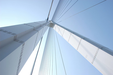Fototapeta na wymiar leading lines of bridge in Japan