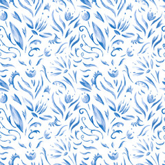 Seamless watercolor pattern - 75875401