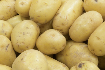 washed potatoes